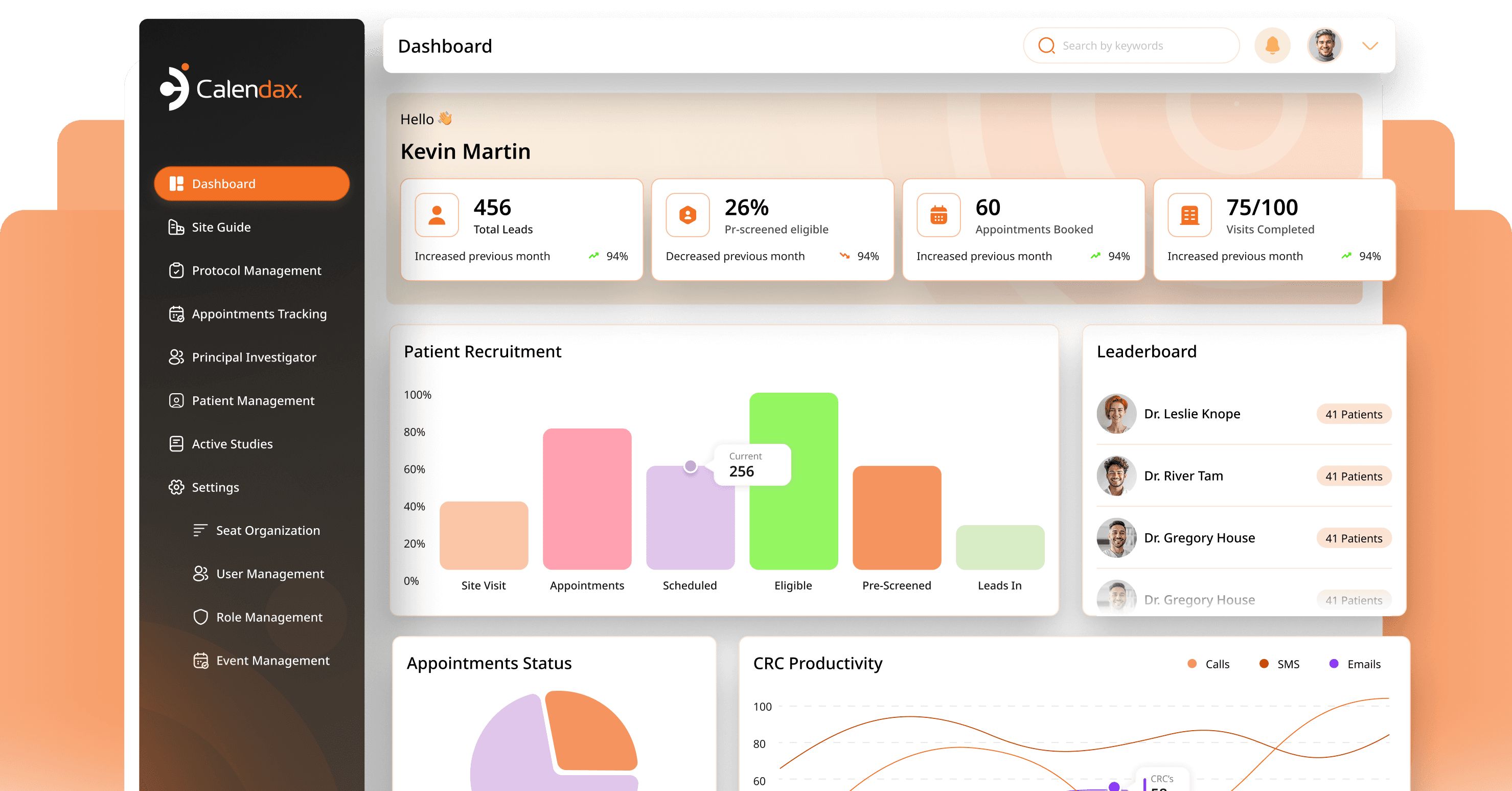Calendax Dashboard